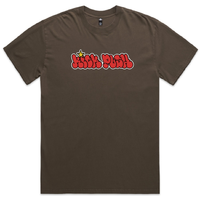 Kick Push Throwie Faded Brown T-Shirt