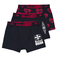 Ritual Vision Core Black 3 Pack Boxer Briefs