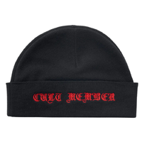 Ritual Vision Cult Member Fold Black Beanie