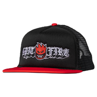 Spitfire Old E Drop Black Red Trucker Hat
