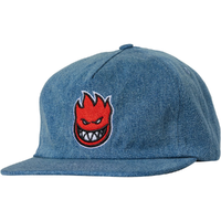 Spitfire Bighead Fill Denim Red Snapback Hat