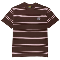 Krooked Eyes EMB Stripe Brown T-Shirt