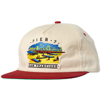 Real Skateboards Pier 7 Natural Snapback Hat