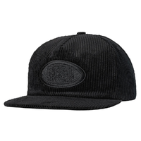 Real Skateboards Oval Black Black Snapback Hat