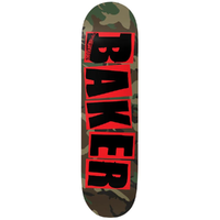 Baker Tyson Brand Logo Camo 8.25 Skateboard Deck