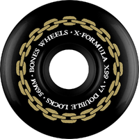 Bones X-Formula Chains Double Lock Black V7 99A 56mm Skateboard Wheels
