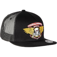 Powell Peralta Winged Ripper Black Trucker Hat