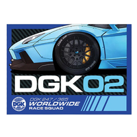 Dgk Turbo Skateboard Sticker