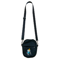 Televisi Star Sunny The Filmer Jet Black Denim Sling Shoulder Bag