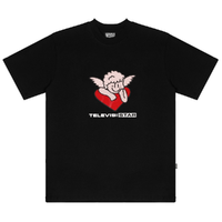 Televisi Star Pink Love Black T-Shirt