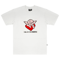 Televisi Star Pink Love White T-Shirt