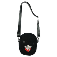 Televisi Star Pink Love Jet Black Denim Sling Shoulder Bag