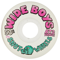 Snot Wheel Co Wide Boys Clear 99A 53mm Skateboard Wheels