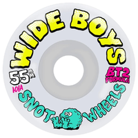Snot Wheel Co Wide Boys Clear 101A 55mm Skateboard Wheels