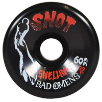 Snot Wheel Co Snellings Bad Omens Wide Boys Black 99A 60mm Skateboard Wheels