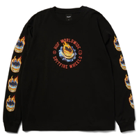 HUF X Spitfire Chrome Head Black Long Sleeve Shirt