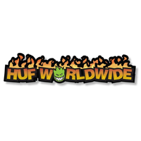 HUF X Spitfire In Flames Sticker
