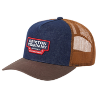 Brixton Reeves Washed Denim Caramel Trucker Hat