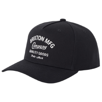 Brixton Stratton Black Snapback Hat