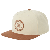 Brixton Oath III Khaki Caramel Snapback Hat