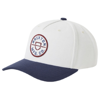 Brixton Crest C MP Wax Paper Navy Snapback Hat