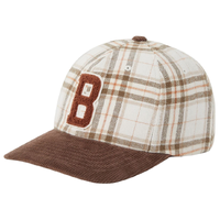 Brixton BIG B MP Whitecap Plaid Brown Corduroy Hat