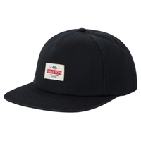 Brixton Trademark Black Snapback Hat