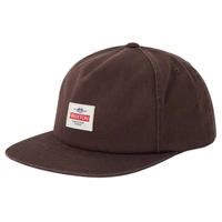 Brixton Trademark Walnut Brown Snapback Hat