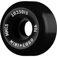 Mini Logo Side Cut Black 90A 53mm Skateboard Wheels