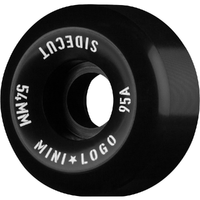 Mini Logo Side Cut Black 95A 54mm Skateboard Wheels