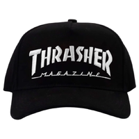 Thrasher Mag Logo Ball Black Snapback Hat