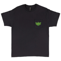 Creature Hippie Skull Black Pocket T-Shirt
