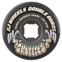 OJ Double Duro Chubbies Black 99A/95A 56mm Skateboard Wheels