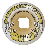 OJ Double Duro Chubbies White Gum 99A/95A 56mm Skateboard Wheels