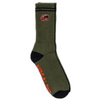 Spitfire Eternal Fill Emb Olive 1 Pair Mens Socks