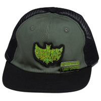 Creature Hippie Skull Green Trucker Hat
