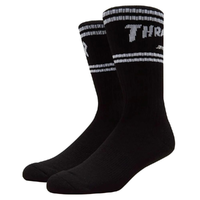Santa Cruz X Thrasher SC Strip Black 2 Pairs Socks