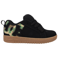 DC Court Graffik Black Camo Youth Skate Shoes
