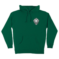 Creature Bonehead Flame Forest Green Hoodie