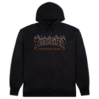 Thrasher Flame Black Hoodie