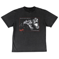 Welcome Skateboards Snarl Boxy Vintage Black T-Shirt