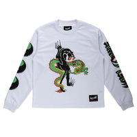 Welcome Skateboards Opps White Long Sleeve Moto Jersey