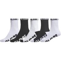 Globe Quarter Black White 5 Pairs Youth Socks
