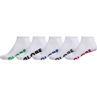 Globe Youth Socks 5 Pairs Stealth Ankle White