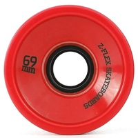 Z-Flex Longboard Wheels V2 Red 83A 69mm