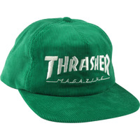 Thrasher Skate Hat - Magazine Logo Cord Snap - Green