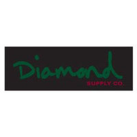 Diamond Supply Co Sticker - Og Script - Black Green