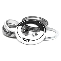 Tilt Integrated Scooter Headset - Fifty Fifty - White Black