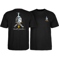 Powell Peralta Skull & Sword T-Shirt - Small Black