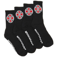 Independent Og Cross Socks 4 Pack Black